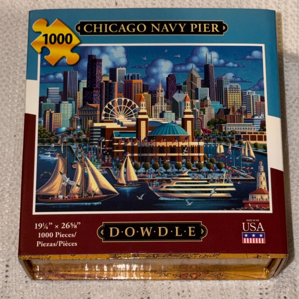 Dowdle Chicago Navy Pier 1000 piece puzzle NEW Sealed